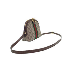 Gucci Bag Beige Ebony Shoulder Brown GG Canvas Ophidia Supreme